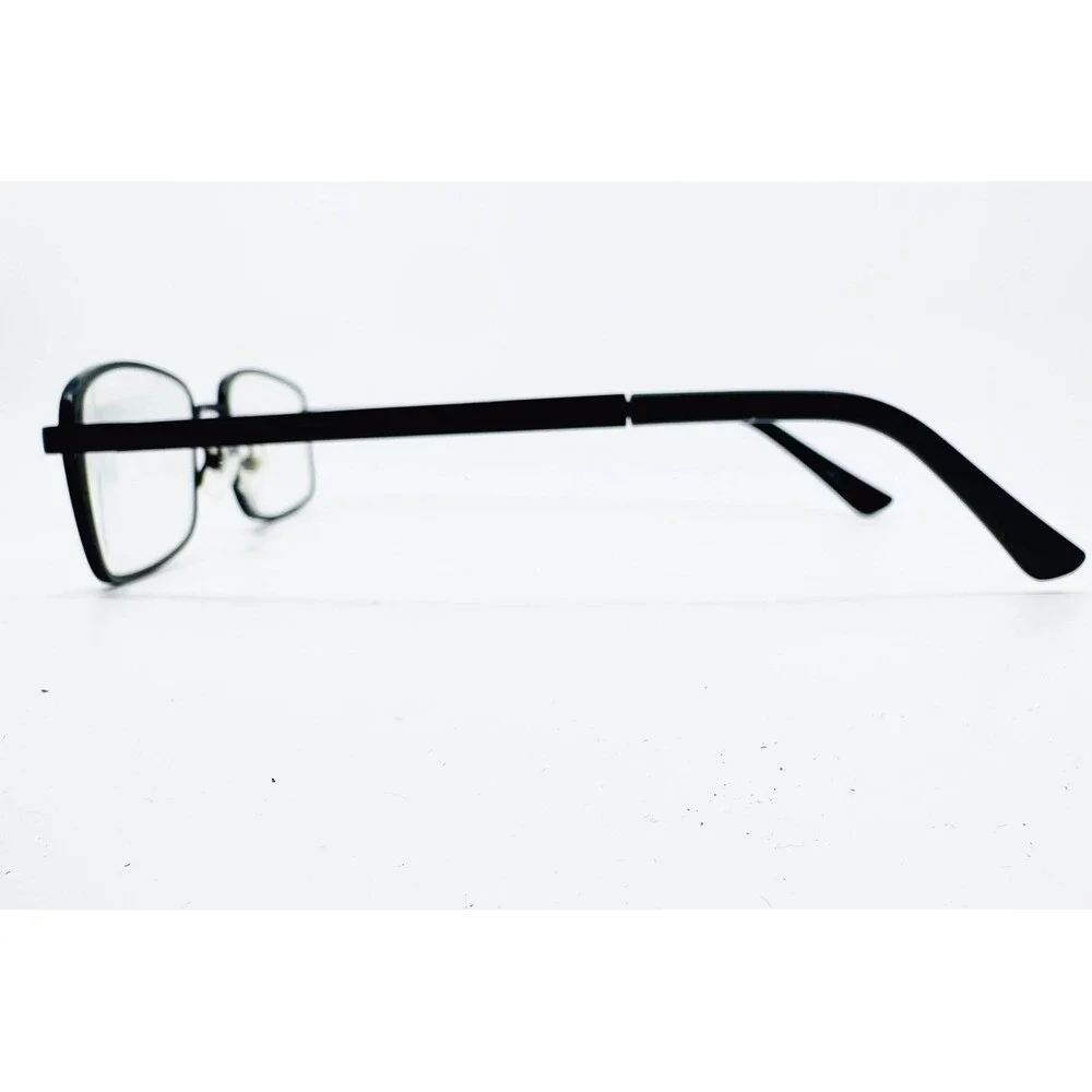 Modern Writer Eyeglasses Frames Mens Black Rectangle 50-18-135